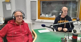 Dinko Beaković i Josip Krmpotić u studiju Radio Rijeke, Foto: Tatjana Sandalj/Radio Rijeka