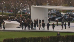 Macron položio vijenac kod Spomenika domovini, Foto: HTV/HRT