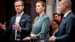 Mette Frederiksen, Jakob Ellemann-Jensen i Soren Pape Poulasen na debati kandidata za premijera