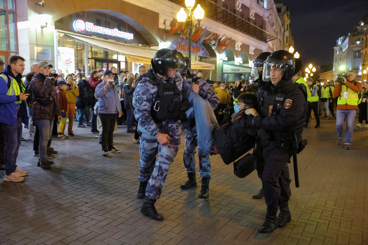 Prosvjedi u Rusiji, Foto: REUTERS PHOTOGRAPHER/Reuters