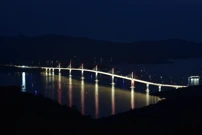 Pogled na Pelješki most iz Komarne, Foto:  Matko Begovic /Pixsell