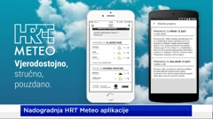 I prometne informacije u HRT METEO aplikaciji, Foto: HRT/ HRT