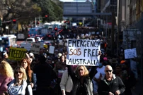 Prosvjedi u Australiji protiv korona-mjera, Foto: Mick Tsikas /Reuters