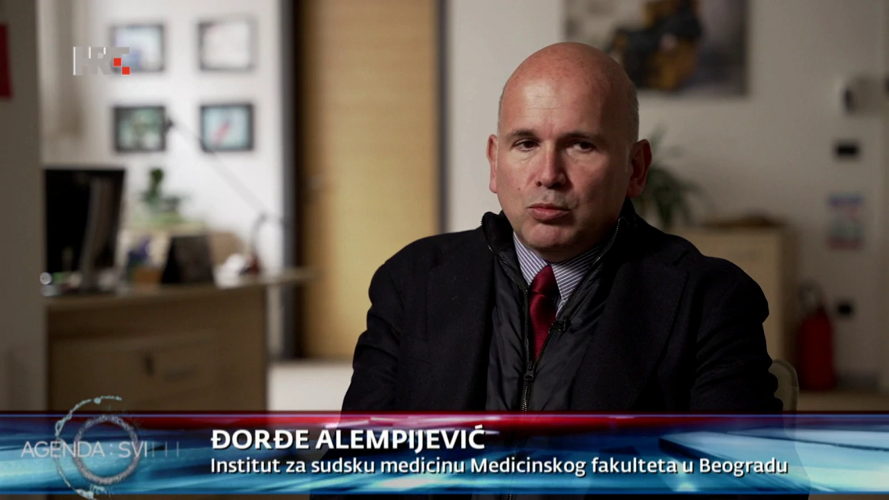 Đorđe Alempijević, Institut za sudsku medicinu Beograd , Foto: Agenda svijet/HTV/HRT