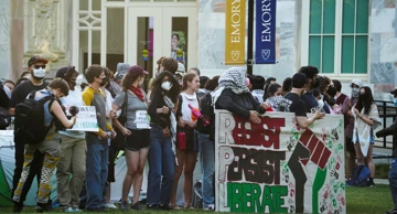 Propalestinski prosvjednici  na Sveučilištu Emory, Georgia