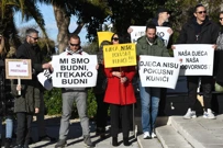 Prosvjed u Šibeniku, Foto: Hrvoje Jelavić/PIXSELL