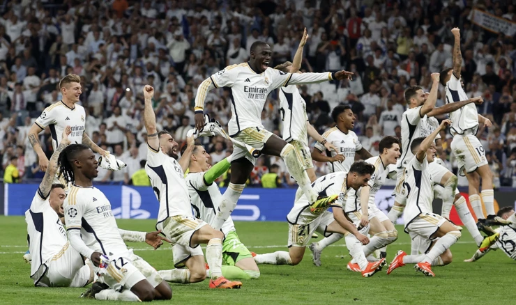 Slavlje igrača Real Madrida nakon plasmana u finale Lige prvaka