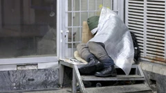 Beskućnik u Zagrebu