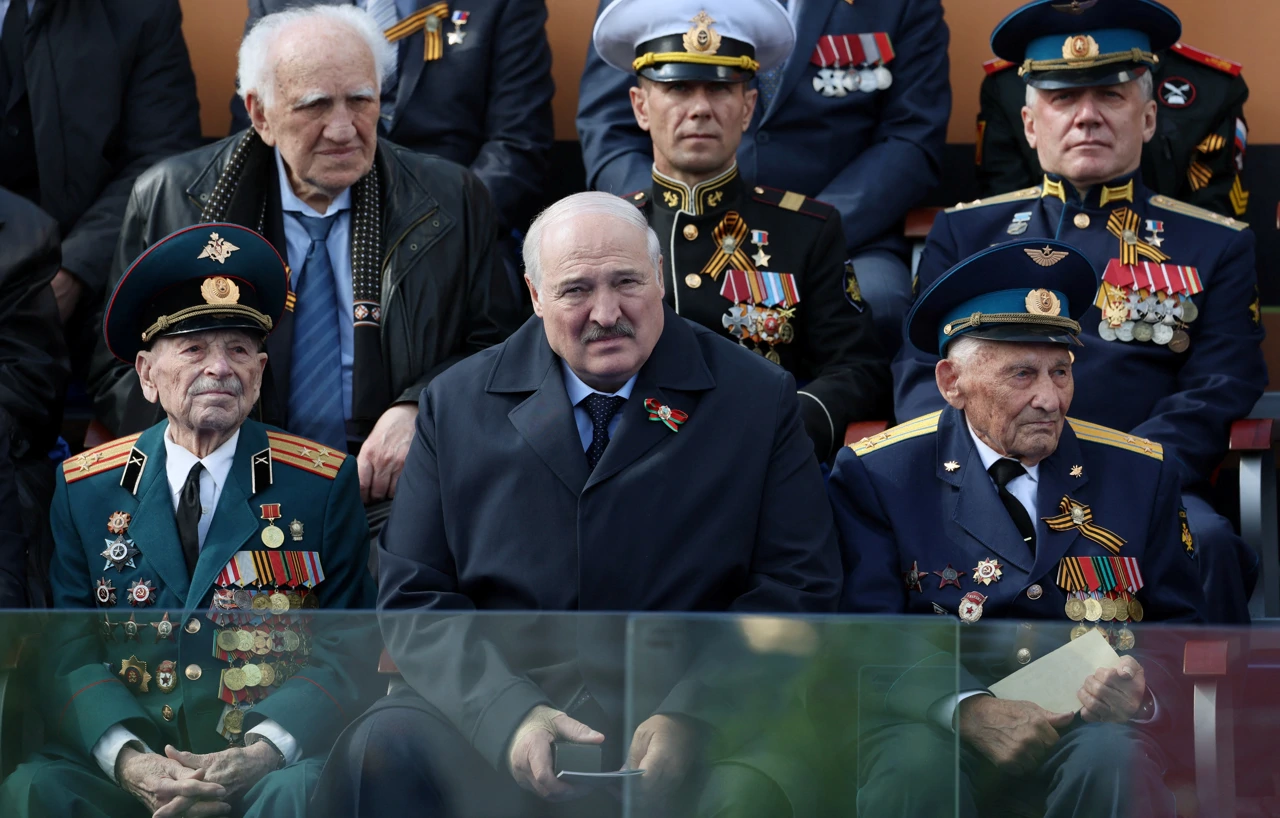 Aleksandar Lukašenko na paradi, Foto: Gavriil Grigorov/Reuters