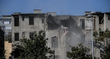 Rušenje zgrade u Paromlinskoj ulici u Zagrebu