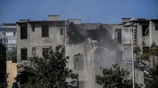 Rušenje zgrade u Paromlinskoj ulici u Zagrebu