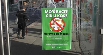 Plakati kampanje Čistećih medvjedića i RokOtoka protiv bacanja opušaka u okoliš