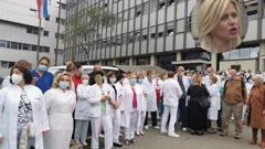 Prosvjedovali djelatnici Klinike za tumore; prof. Zadravec iznijela protuoptužbe