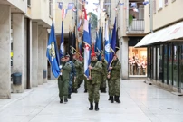 Zadar: Mimohod pripadnika OSRH i MUP-a s ratnim zastavama, Foto: Sime Zelic/Pixsell
