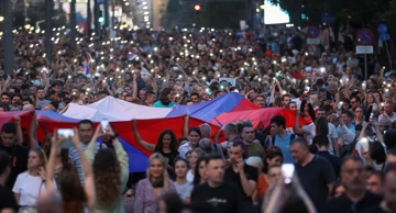 Šesti masovni prosvjed u Beogradu