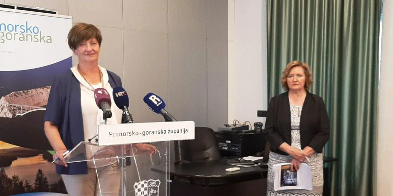 Medarić i Malatestinić pred novinarima (Foto: Neva Funčić / HRT - Radio Rijeka)