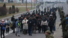 Migranti na bjelorusko-poljskoj granici