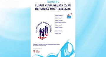 Plakat Susreta klapa Hrvata izvan Hrvatske 