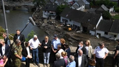 Njemčka kancelarka Angela Merkel u obilasku poplavljenih područja