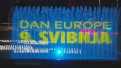 Fontane u Zagrebu zasvijetlile bojama i simbolima Europske unije