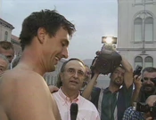 Doček Gorana Ivaniševića 2001. u Splitu, Foto: Screenshot/HRT