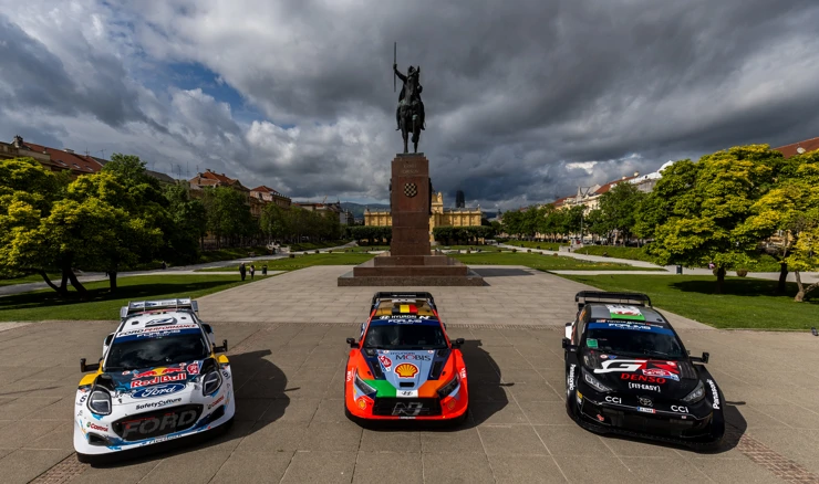 WRC automobili na Trgu kralja Tomislava