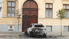 Izgorjeli automobil u Osijeku