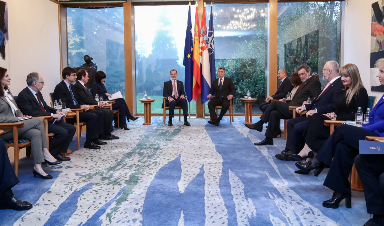 Bilateralni sastanak predsjednika Zorana Milanovića i španjolskog kralja Filipa VI. 