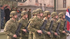 Ispraćaj hrvatskih vojnika u misiju KFOR-a, Foto: HTV/HRT