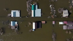 Poplava na području Orska, snimljena dronom