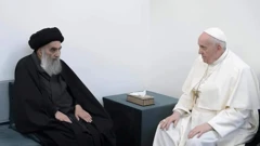 Papa Franjo s vrhovnim šijitskim svećenikom Alijem Sistanijem