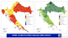 klimatološka analiza DHMZ-a za zimu 2022/23., Foto: DHMZ/HTV/HRT