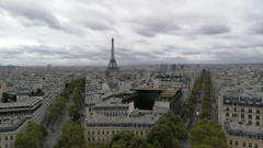 Pogled sa Slavoluka pobjede na Eiffelov toranj
