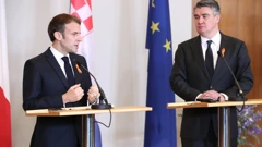 Milanović i Macron nakon sastanka su dali izjave za medije 