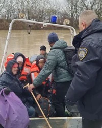 Policijski službenici ponovno u akciji spašavanja, Foto: PU brodsko-posavska/HRT