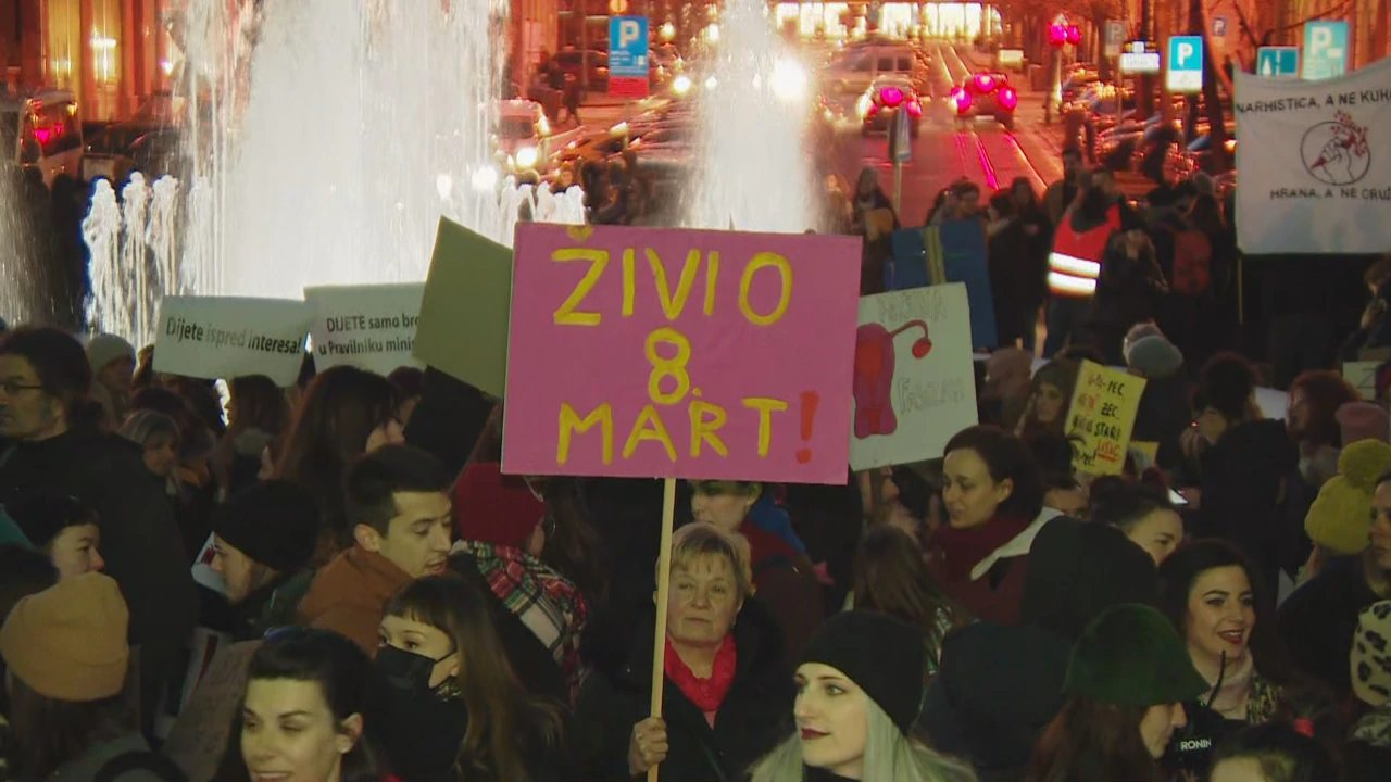 Prosvjed u Zagrebu, Foto: Dnevnik/HRT
