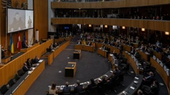 Ukrajinski predsjednik putem videoveze obratio se austrijskom parlamentu