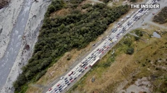 Prometni kolaps na cesti prema granici s Gruzijom, Foto: The Insider/Reuers