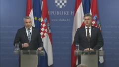 Austrijski kancelar Karl Nehammer i premijer Andrej Plenković