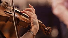 Ilustracija, glazbenica svira violinu