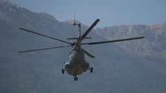 Helikopter u akciji na Biokovu, ilustracija