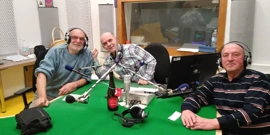 Bero Srdoč, Josip Krmpotić i Branko Srdoč u studiju Radio Rijeke (Foto: Tatjana Sandalj / HRT - Radio Rijeka), Foto: -/-