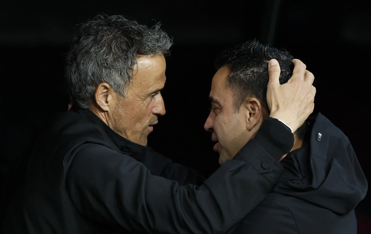 Luis Enrique i Xavi Hernandez