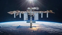 Sojuz usidren na ISS-u, ilustracija