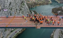 Svečanost spajanja mosta preko Cetine, Foto: Matko Begovic/PIXSELL