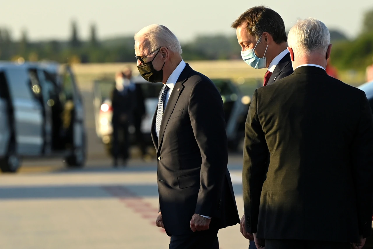 Joe Biden po dolasku u Belgiju, Foto: Didier Lebrun/Pool via REUTERS