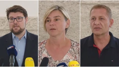 Peđa Grbin, Sandra Benčić i Krešo Beljak