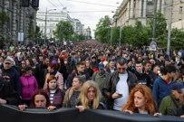 Novi prosvjed u Beogradu , Foto: Marko Djurica/Reuters