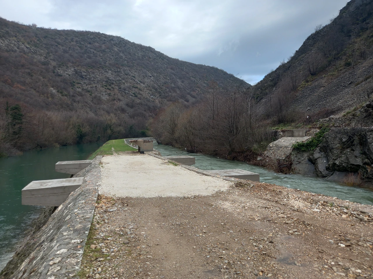 mjesto budućih mostova preko Krke i Butižnice, Foto: Nives Hladnić/HRT