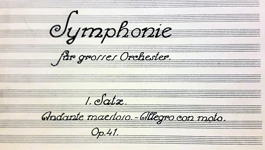 Naslovnica rukopisa Simfonije u fis-molu Dore Pejačević